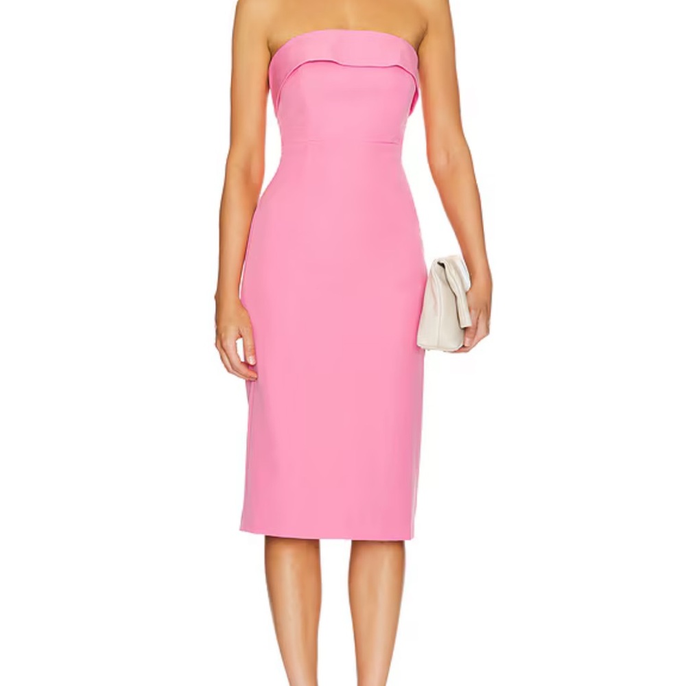 Bardot Strapless Pink Dress